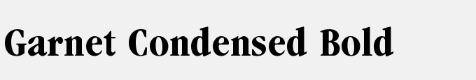 Garnet Condensed Bold